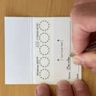 Fill in the information on the blotting paper name, surname, and collection date.