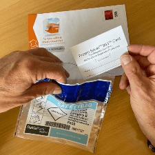 Drop the envelope in a mailbox as soon as possible (within 48 hours of collection).